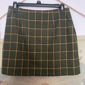 plaid mini skirt